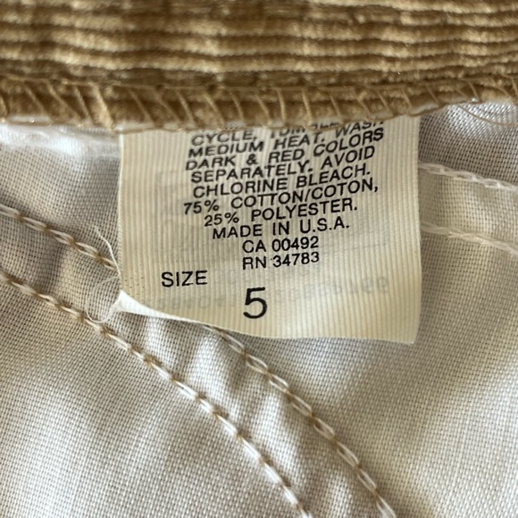 Vintage LEE Riders Corduroy Pants, Women’s / Juniors size 5 Retro, Talon 42 70s - Picture 7 of 10